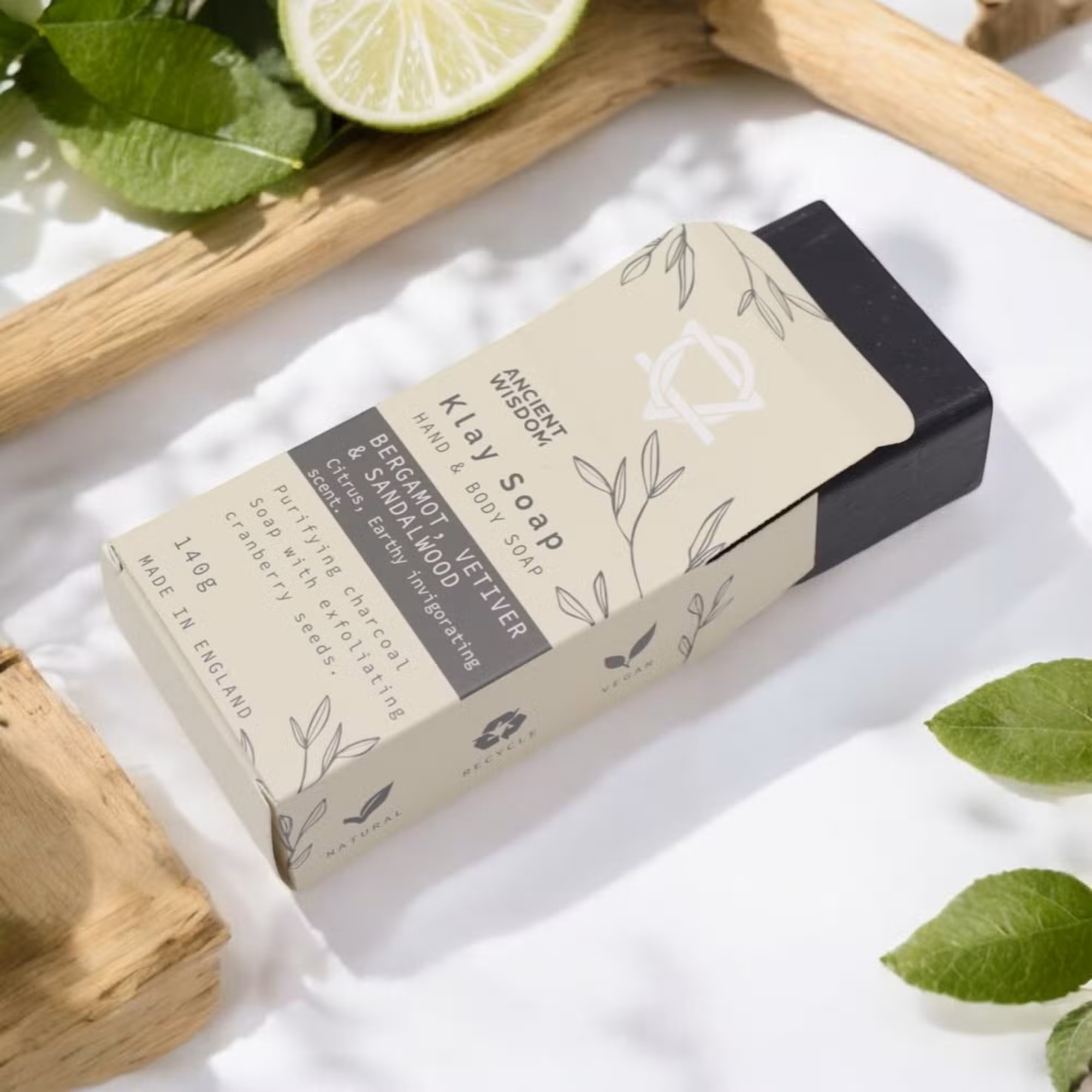 Klay Soap - Bergamot & Sandalwood 140 g