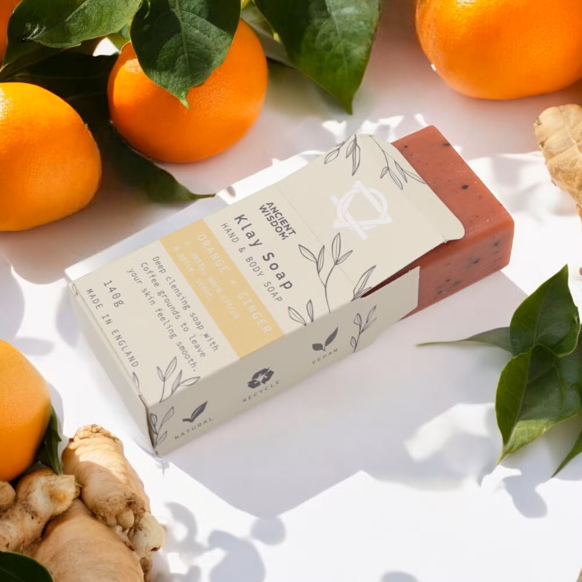 Klay Soap - Orange and Ginger 140 g