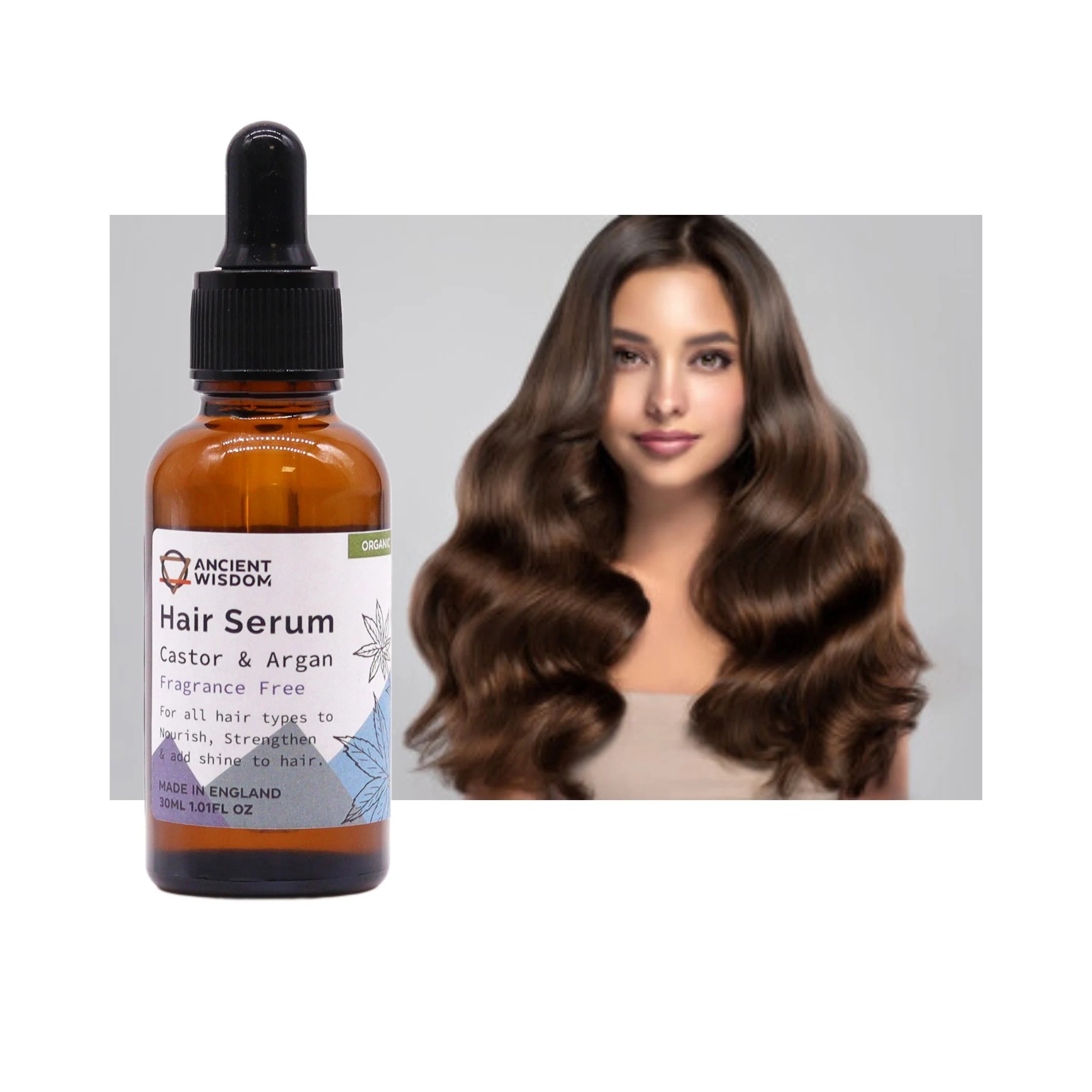 Organic Hair Serum 30ml - Unfragranced