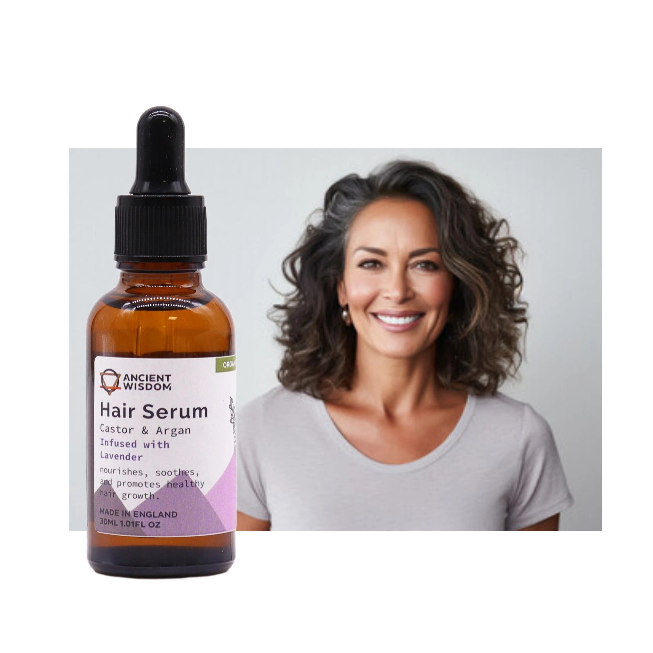 Organic Hair Serum 30ml - Lavender