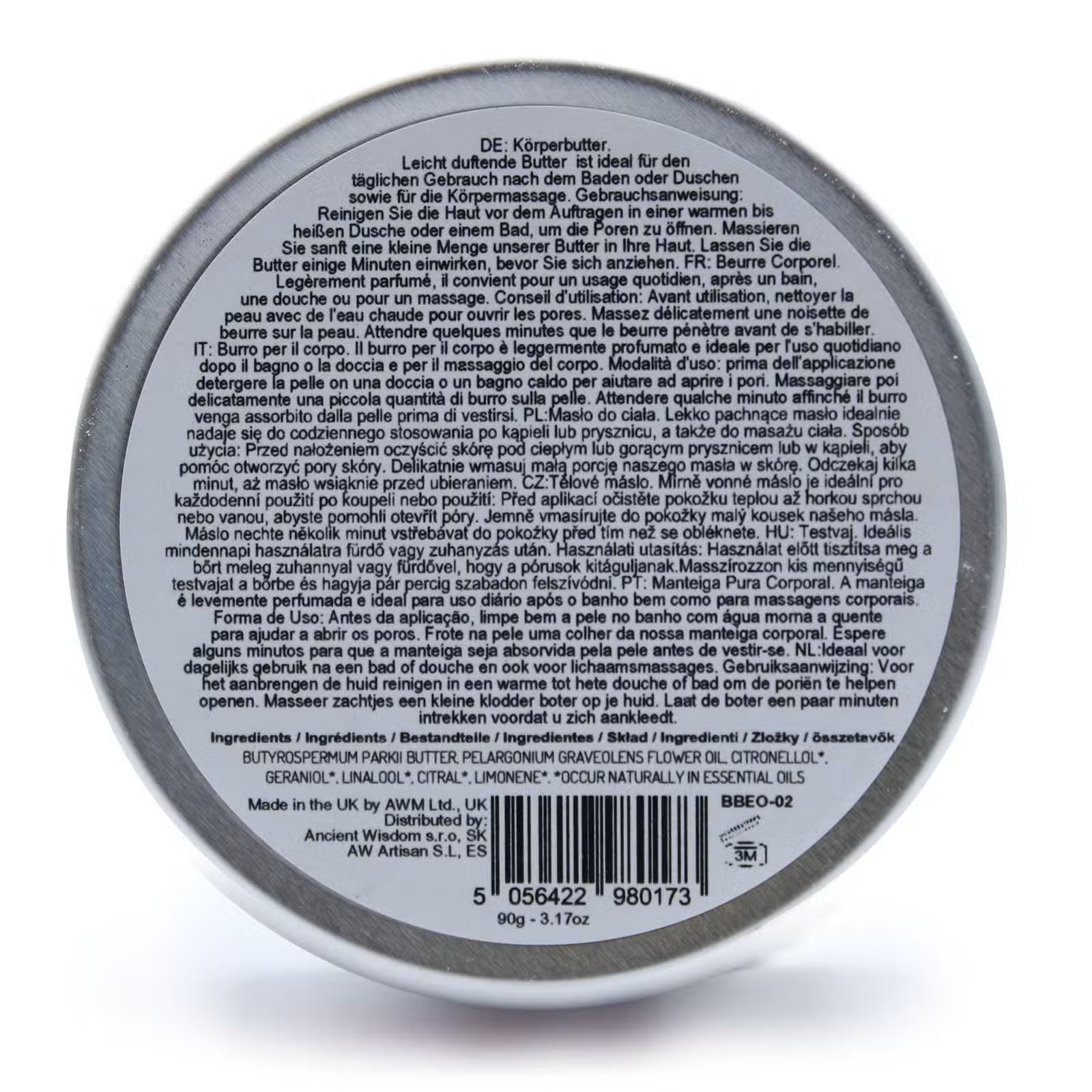 Aromatherapy Shea Body Butter 90g -  Geranium