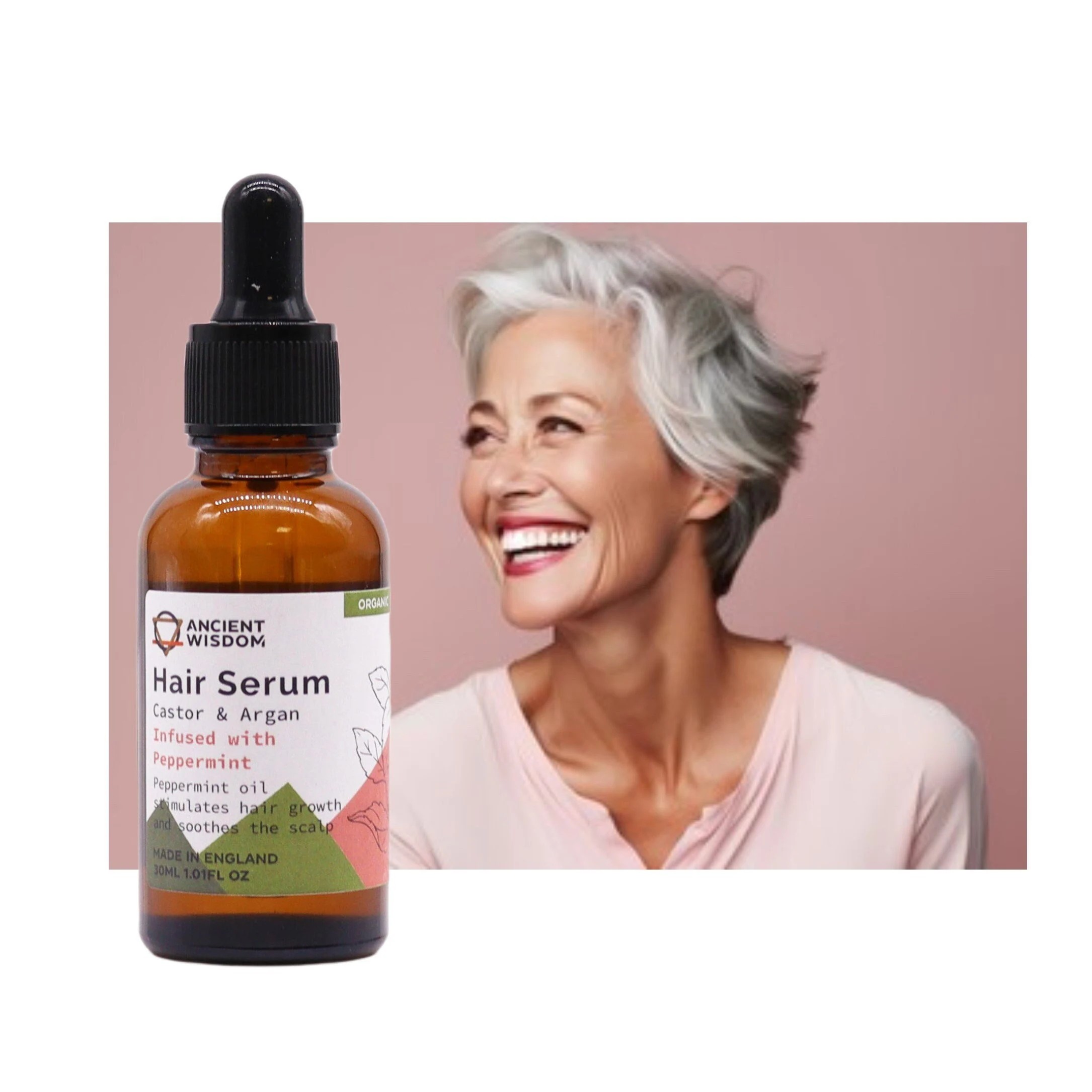 Organic Hair Serum 30ml - Peppermint