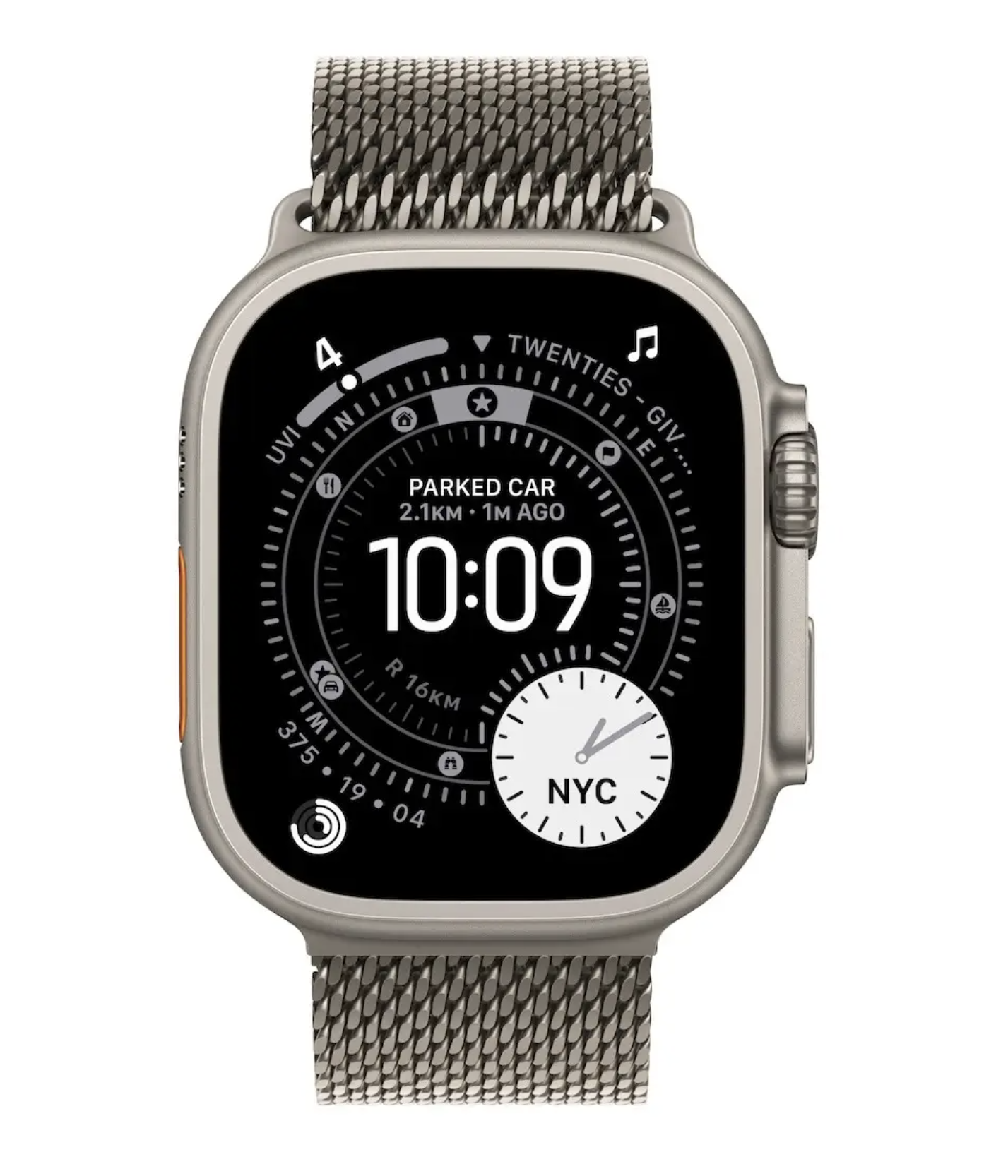 Apple Watch Ultra 3 49mm Titanium + Titanium Milanese 