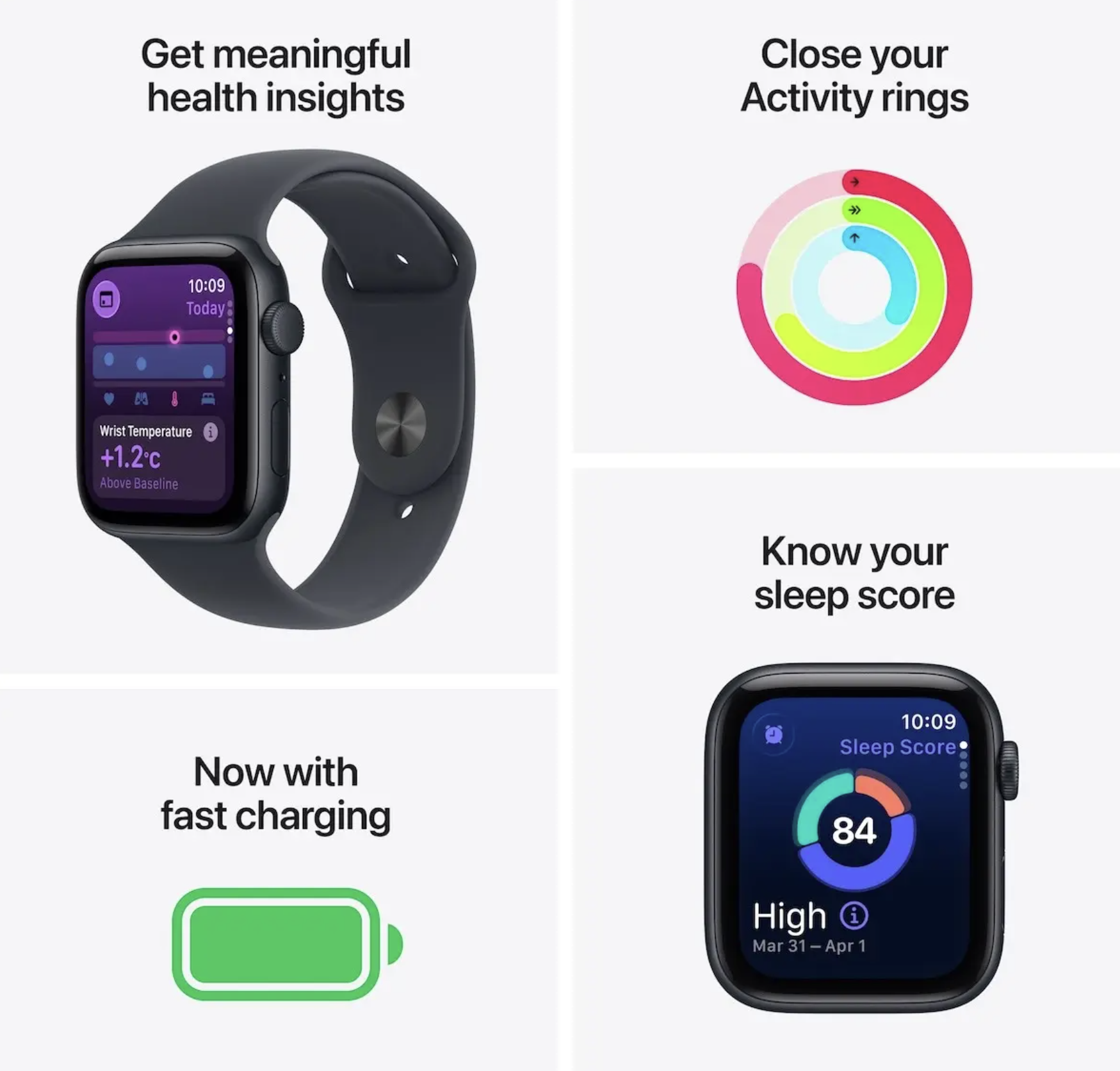 Apple Watch SE 3 GPS 40- 44mm Aluminium + Sport Band (S/M)(M/L)