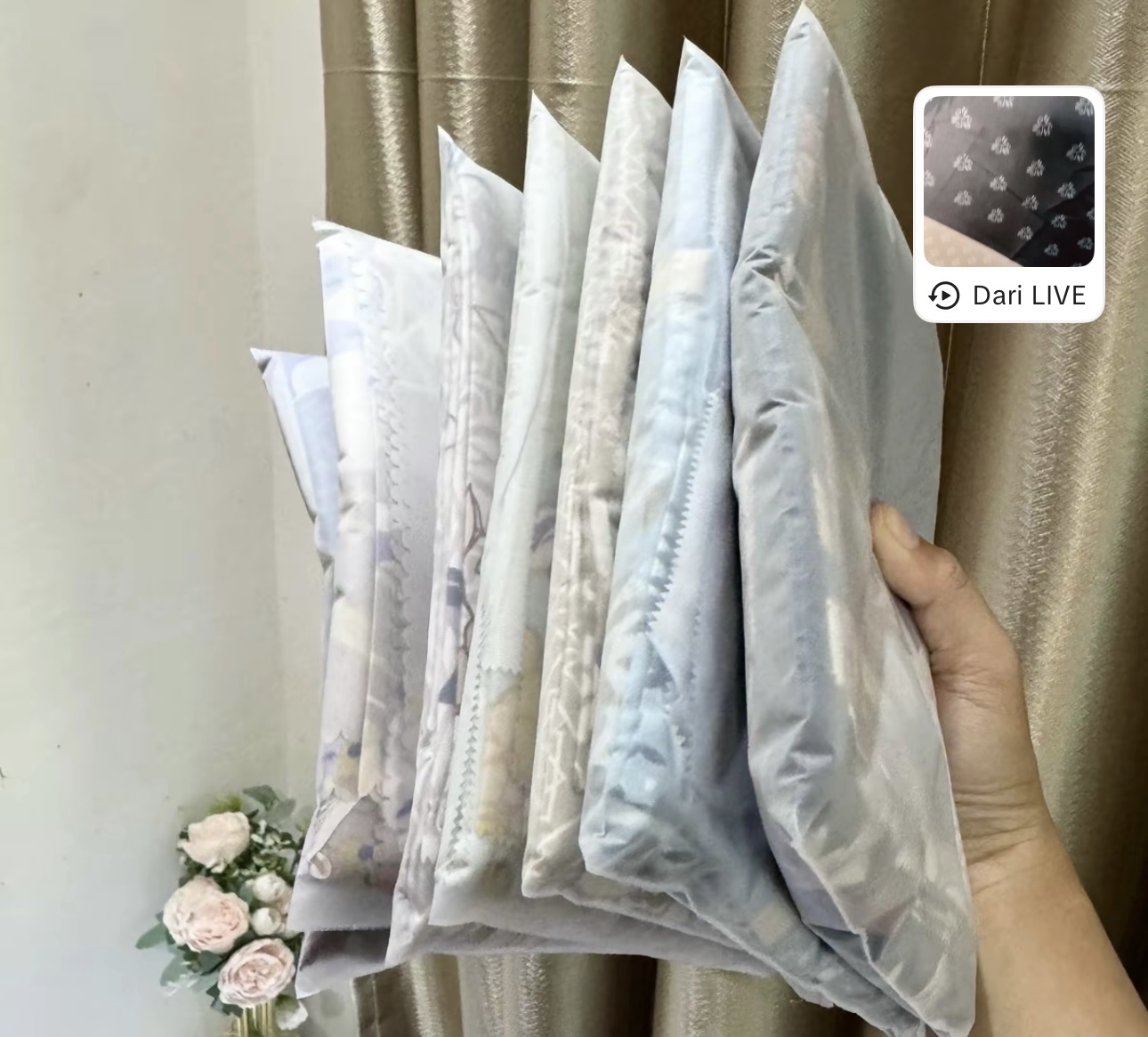 Hijab Voal Motif Package (6 pieces) + Free Pouch