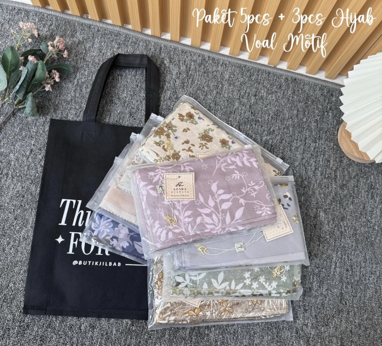 (8pcs) Hijab Voal Motif Package