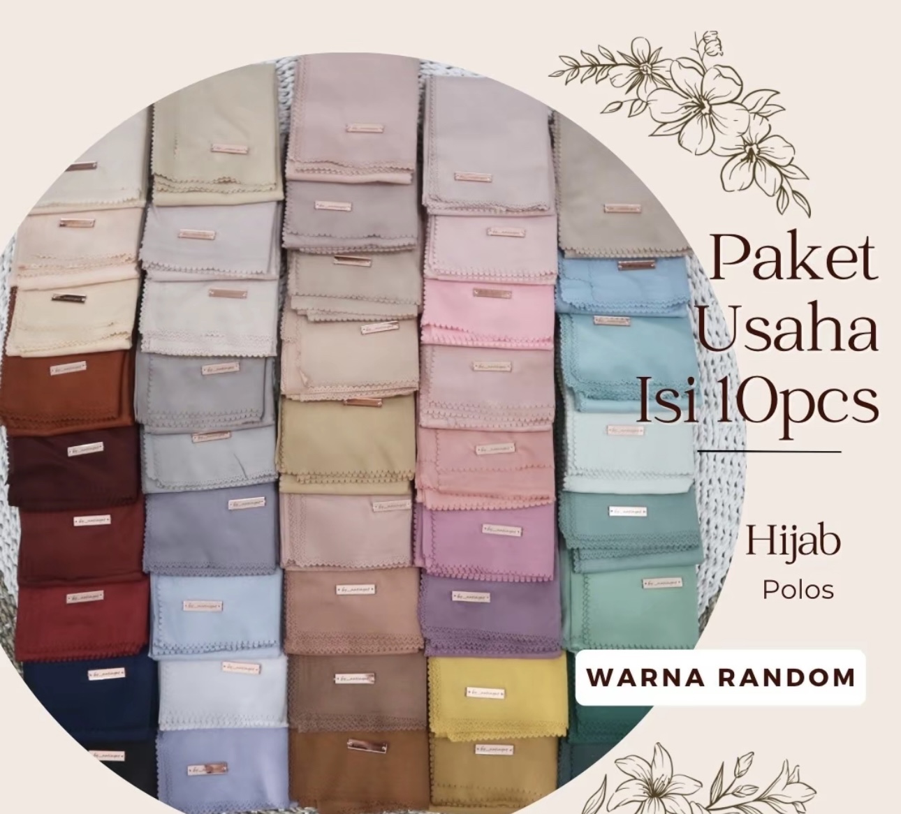 (10pcs) Voal Miracle Square Hijab Pack