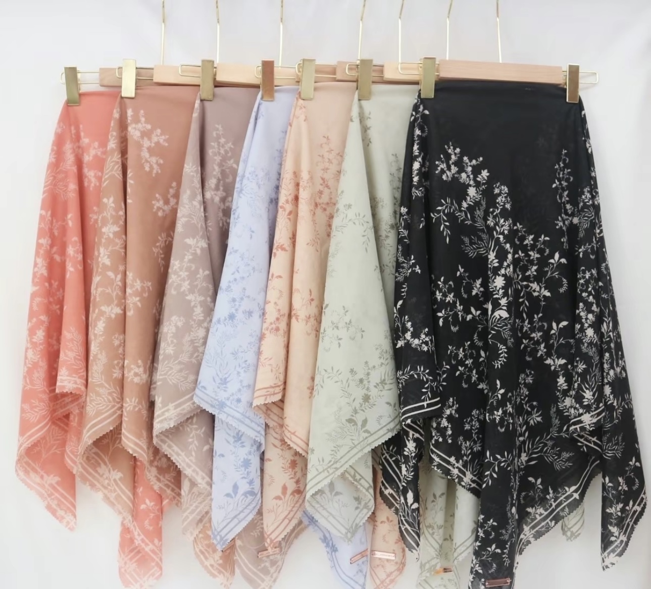 Floral Print Square Hijabs