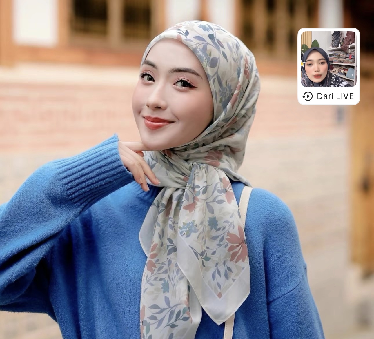 (6pcs mix) Square Voal Muslim Scarf Set