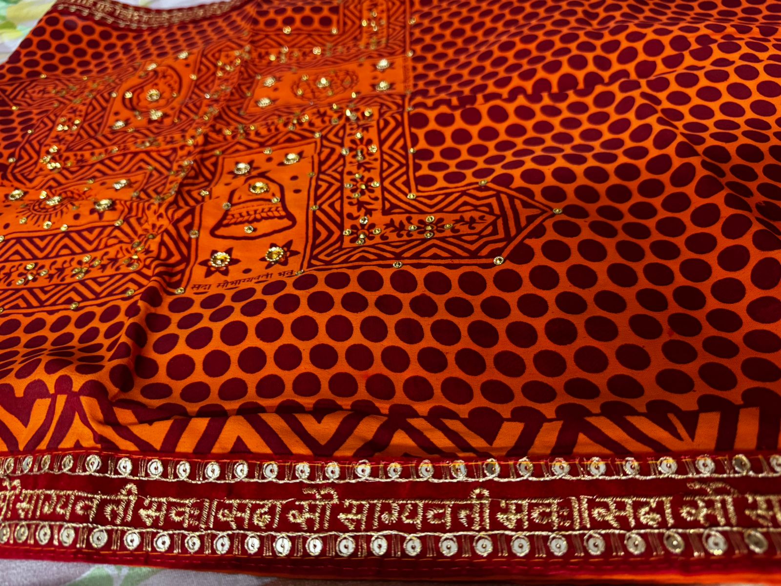 Traditional short pichora Dupatta Uttarakhand Attire | Traditional Garment of Kumaon