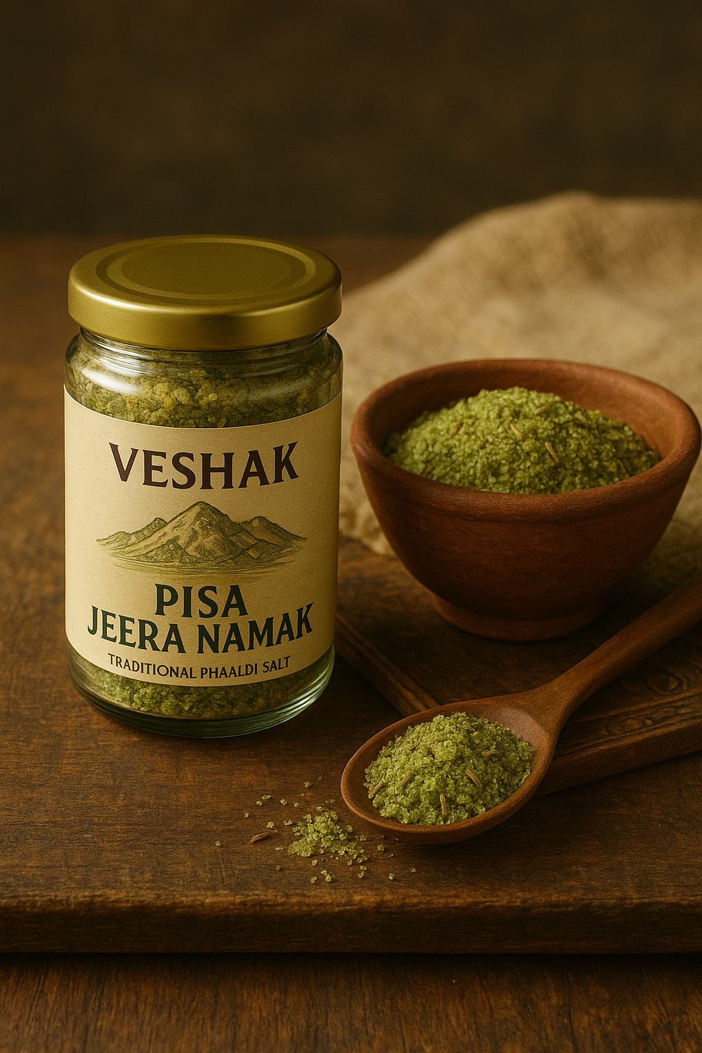 Veshak Pisa Jeera Namak |Uttarakhani pissi loon