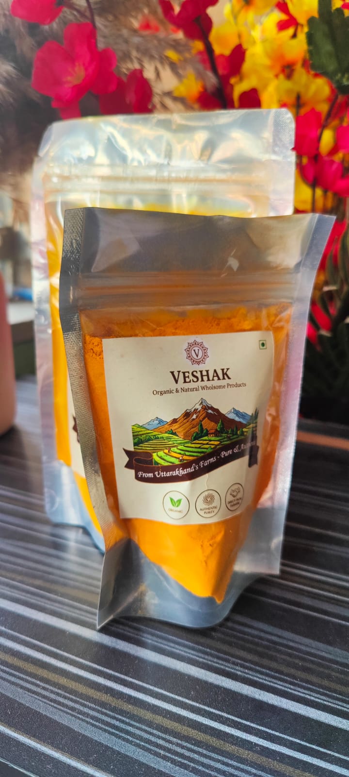 Pure Uttarakhand Haldi Powder | Homemade Himalayan Turmeric