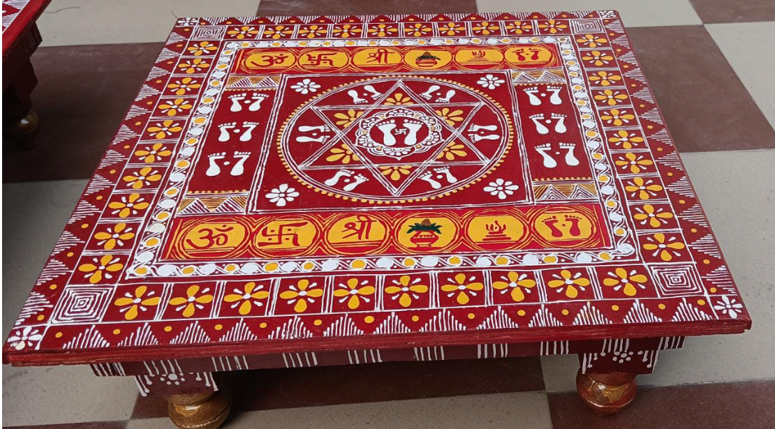 Traditional Wooden Chowki