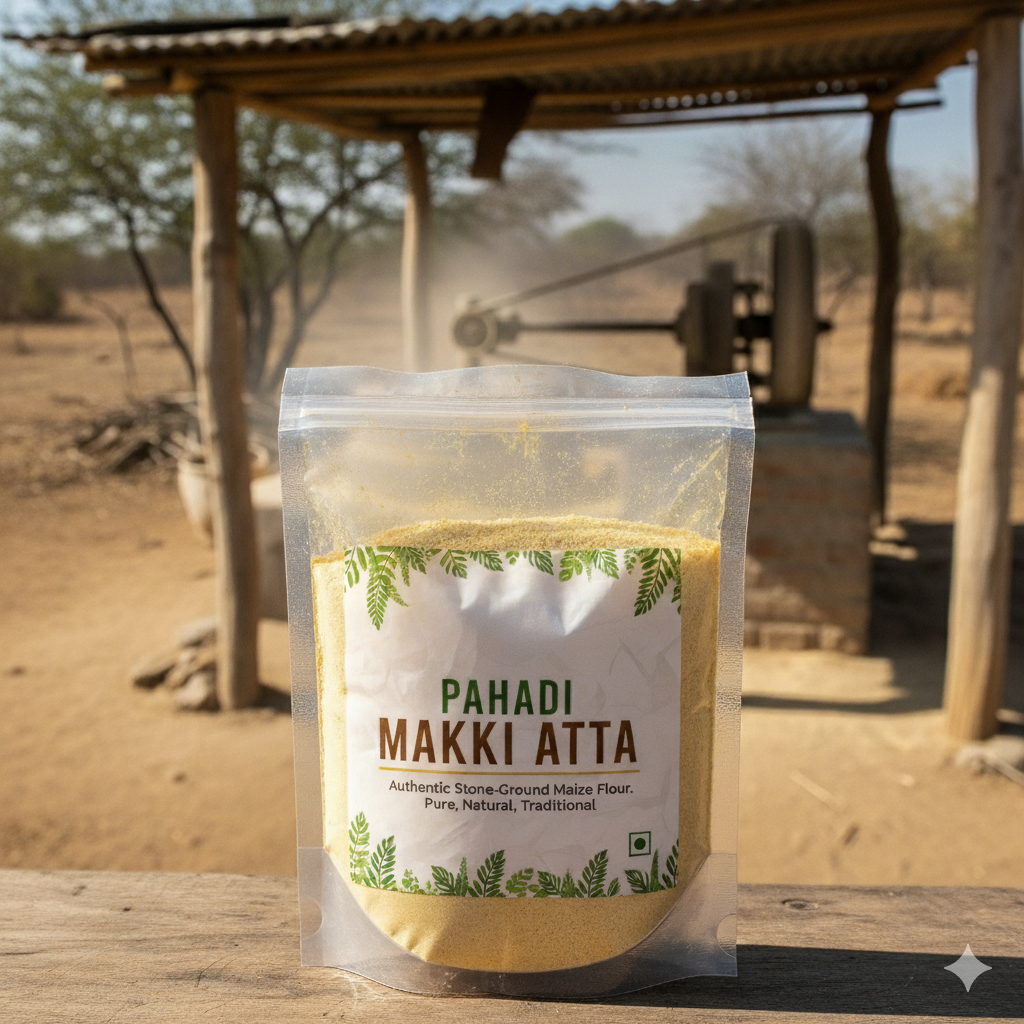 Pahadi Makki Atta| Authentic Maize Flour from the Heart of Uttarakhand