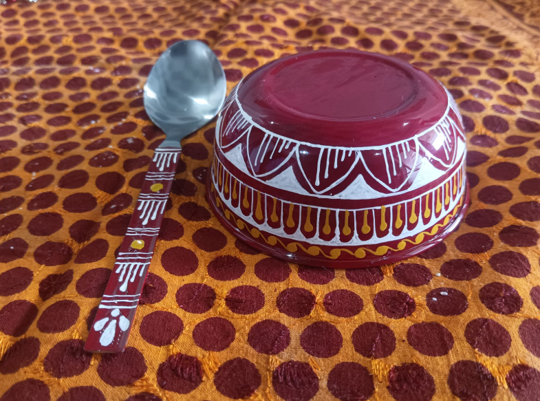 Hand-Painted Karwa Chauth Thali Set | Complete Pooja Kit with Lota & Chhalni(