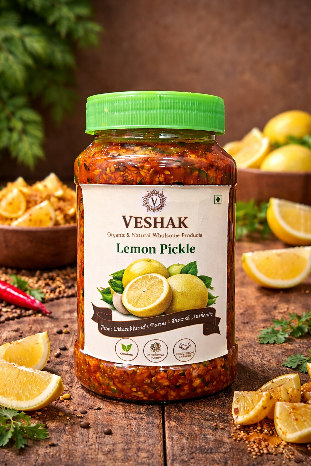 Veshak Homemade Lemon Pickle | Uttarakhand Nimbu Achar | Traditional Pahadi Recipe | No Preservatives