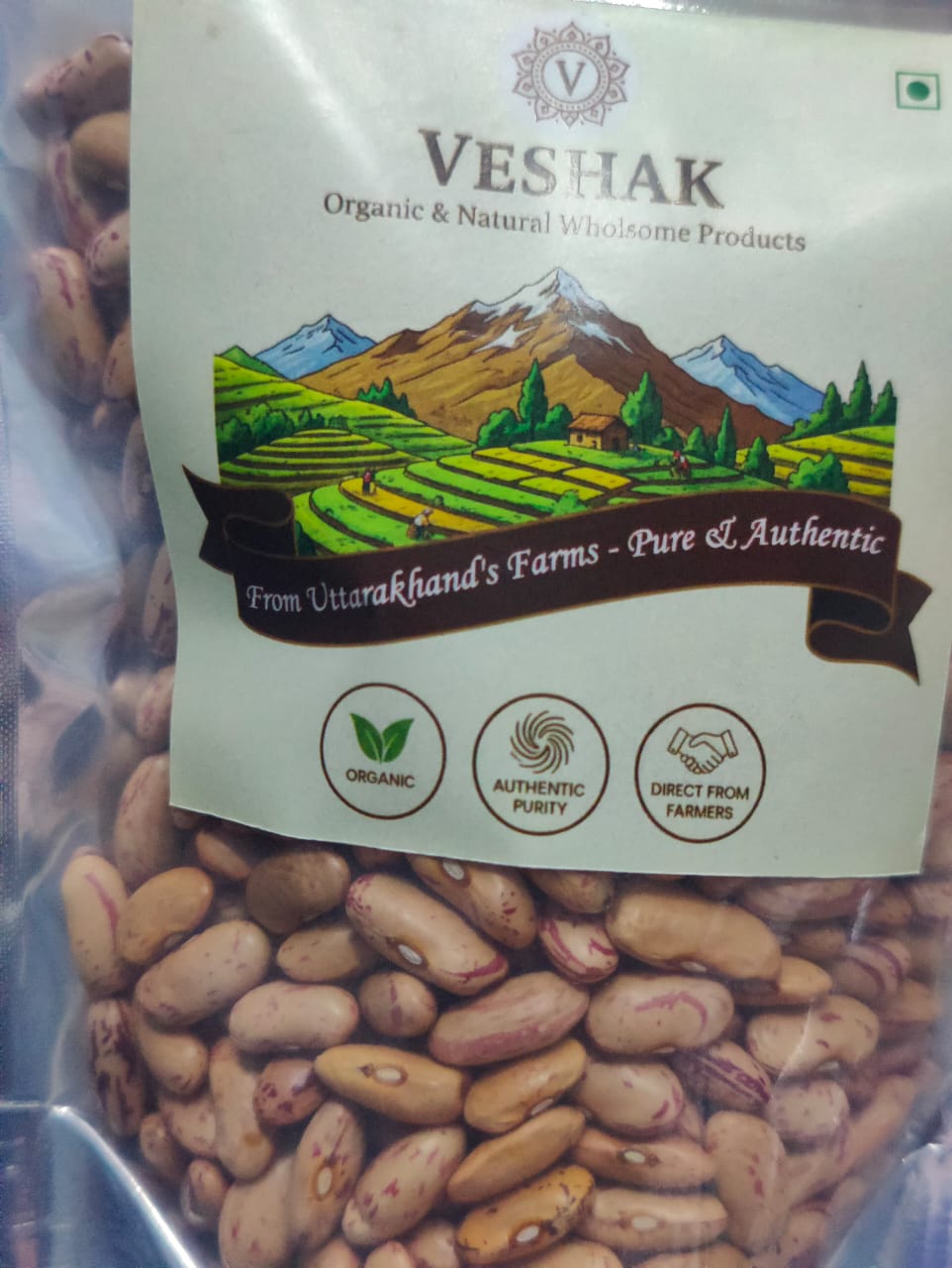 Buy Premium Chitra Rajma Online | Uttarakhand Organic Pahadi Rajma – Veshak