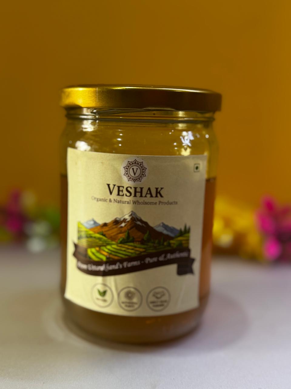 Veshak Litchi Honey – Pure Himalayan Honey from Uttarakhand | Naturally Sweet & Nutrient-Rich