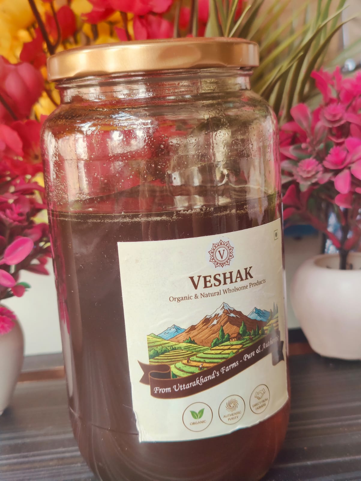Raw Himalayan Wild Honey – Pure Forest Nectar from the Hills of Uttarakhand | Veshak