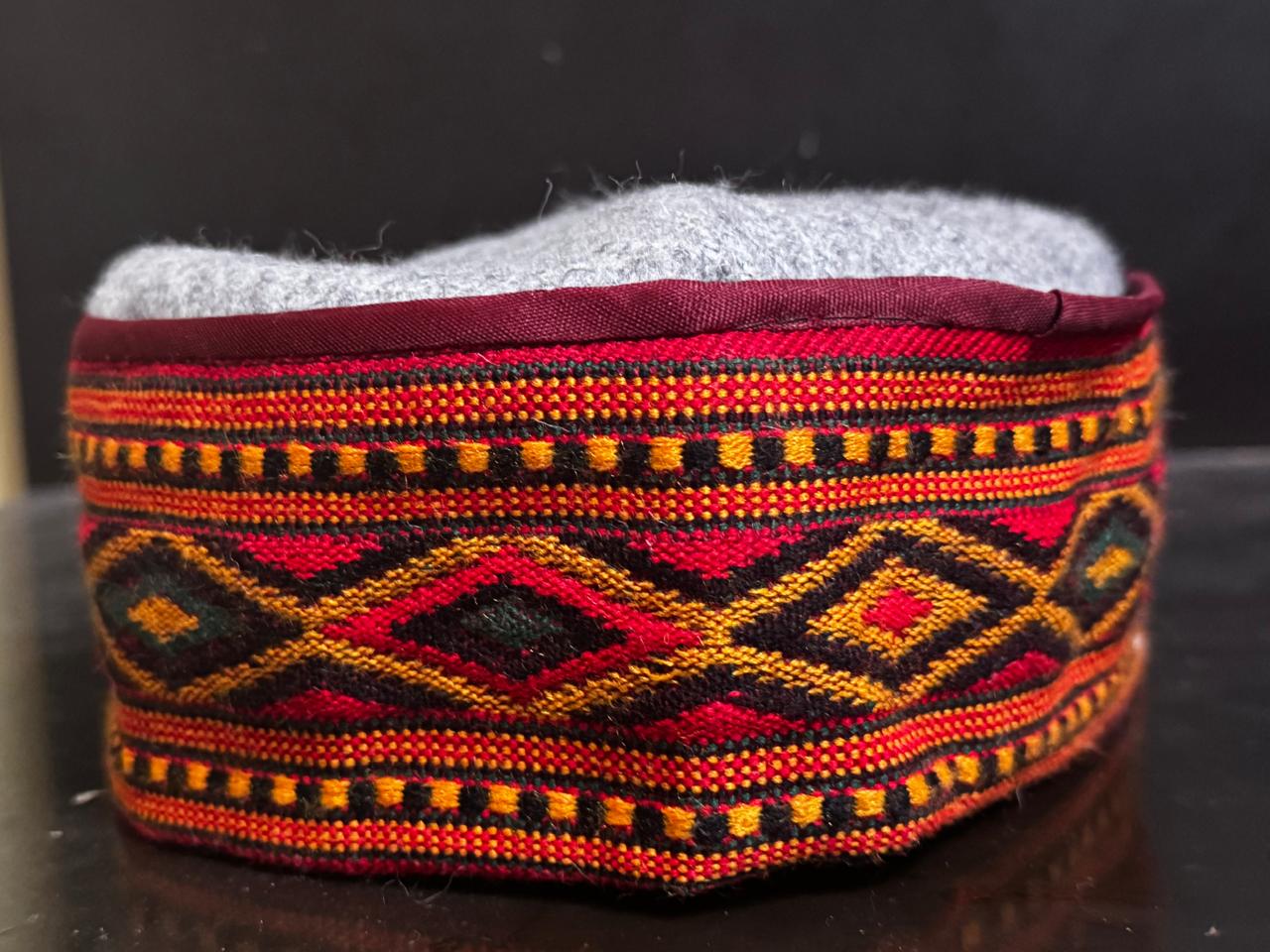 Traditional Embroidered Cap| Pahadi Uttarakhand Cap – Traditional Woolen Himachali Topi | Handcrafted Pride of the Hills