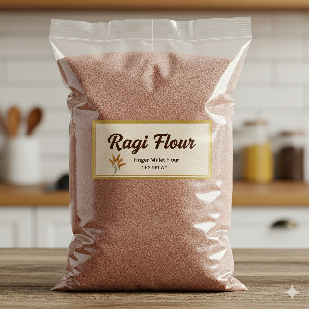 Premium Organic Mandua Atta (Ragi/Finger Millet Flour) From Uttarakhand