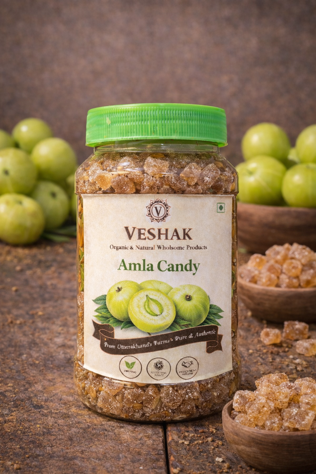 Veshak Amla Candy | Sweet & Tangy Indian Gooseberry Candy | Made from Hill-Sourced Amla | No Artificial Colors