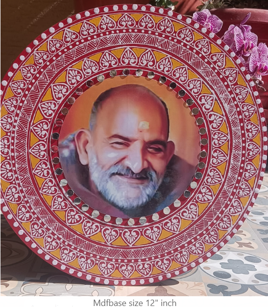 Neem karoli baba| Handcrafted Decorative MDF Plate
