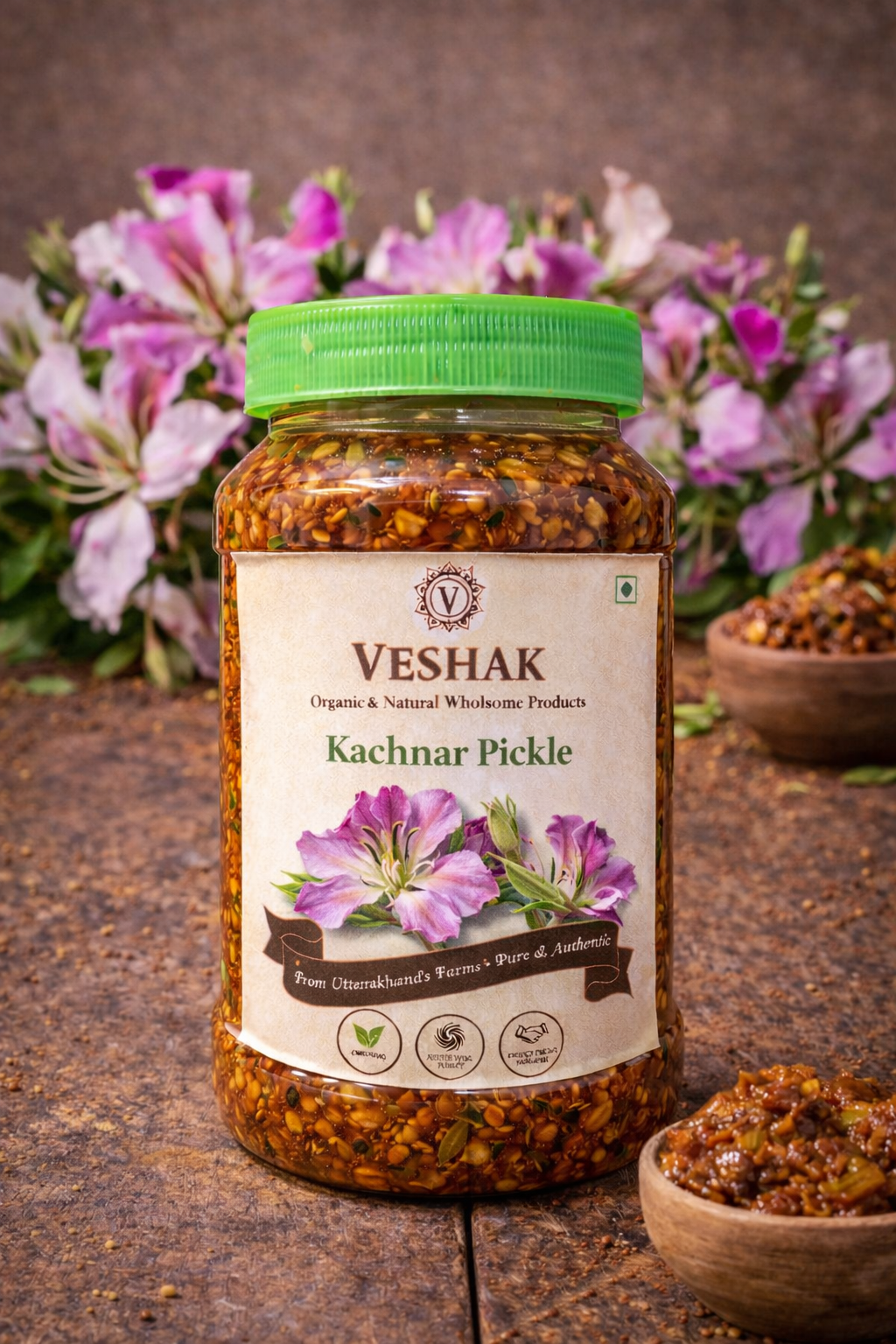 Veshak Homemade Kachnar Pickle | Mountain Orchid Bud Achar from Uttarakhand | Traditional Pahadi Recipe | No Preservatives