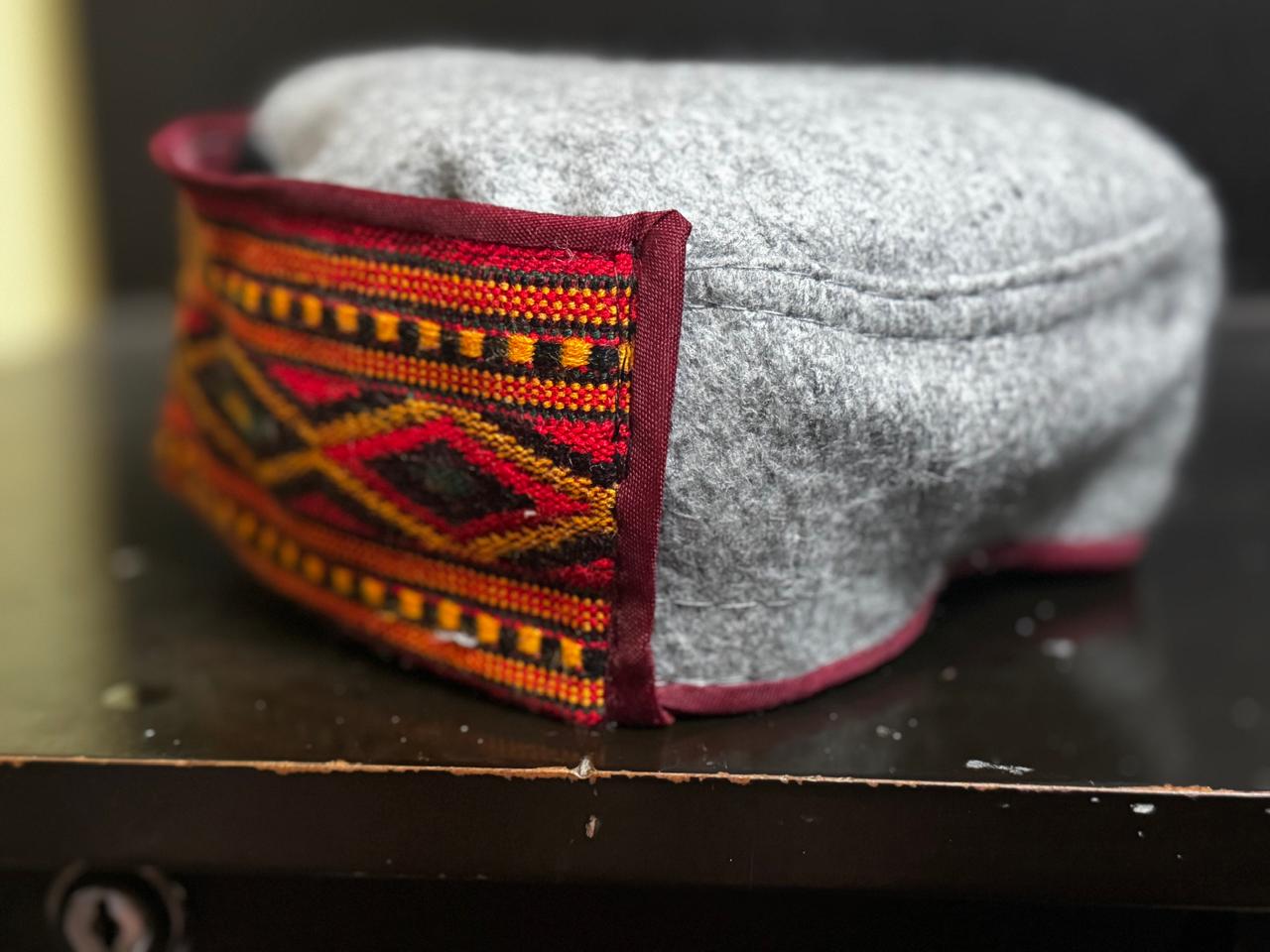 Traditional Embroidered Cap| Pahadi Uttarakhand Cap – Traditional Woolen Himachali Topi | Handcrafted Pride of the Hills