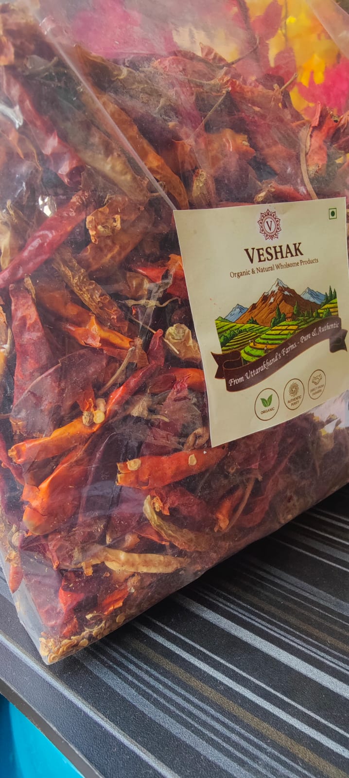 Authentic Pahadi Lal Mirch | Sun-dried Uttarakhand Red Chili