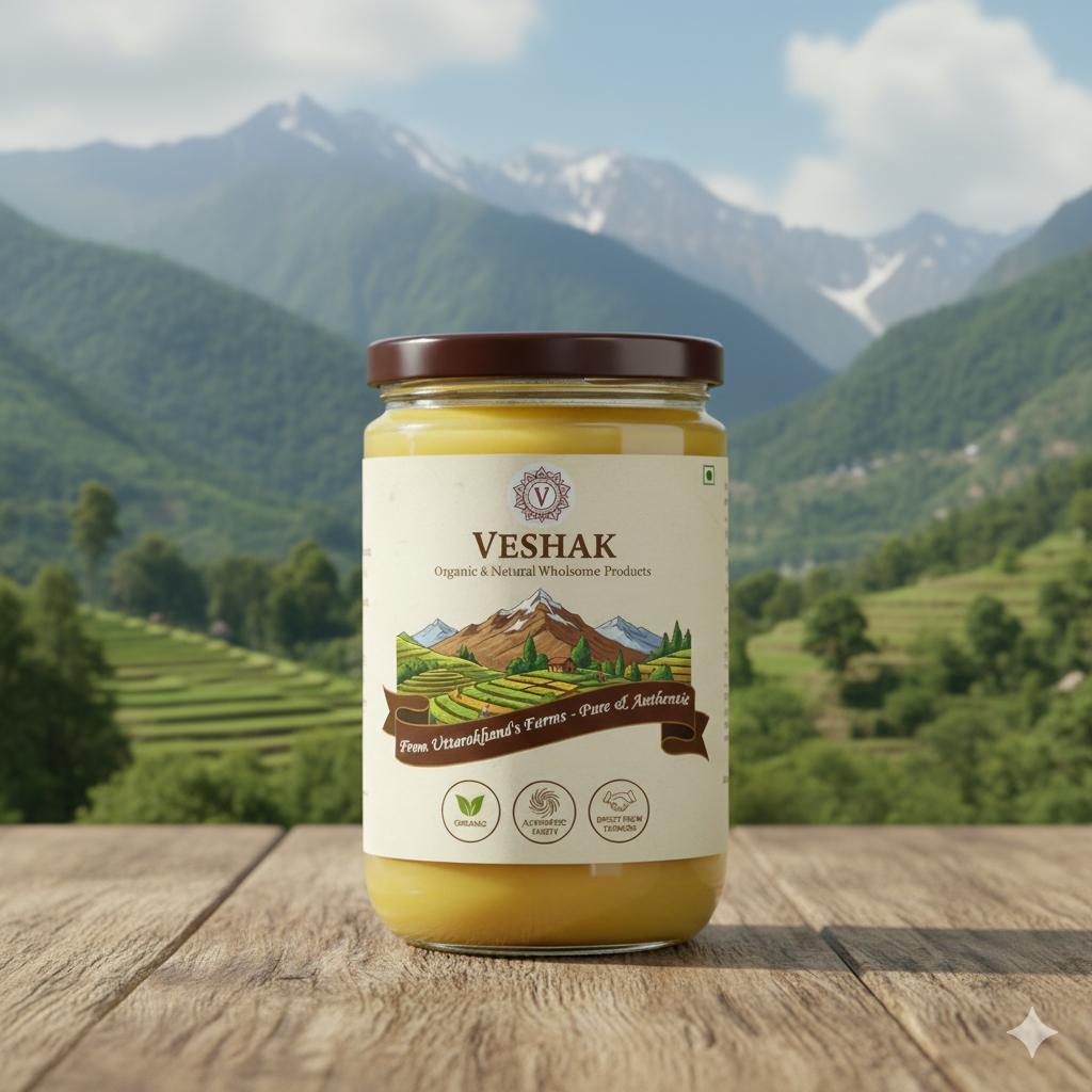 100% Pure Himalayan Cow Ghee | Traditional Bilona Method from Uttarakhand