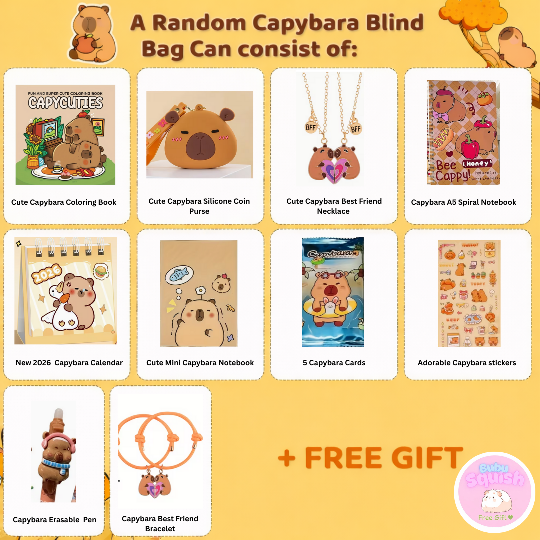 🐹 Classic Capybara Surprise Blind Bag 🎁