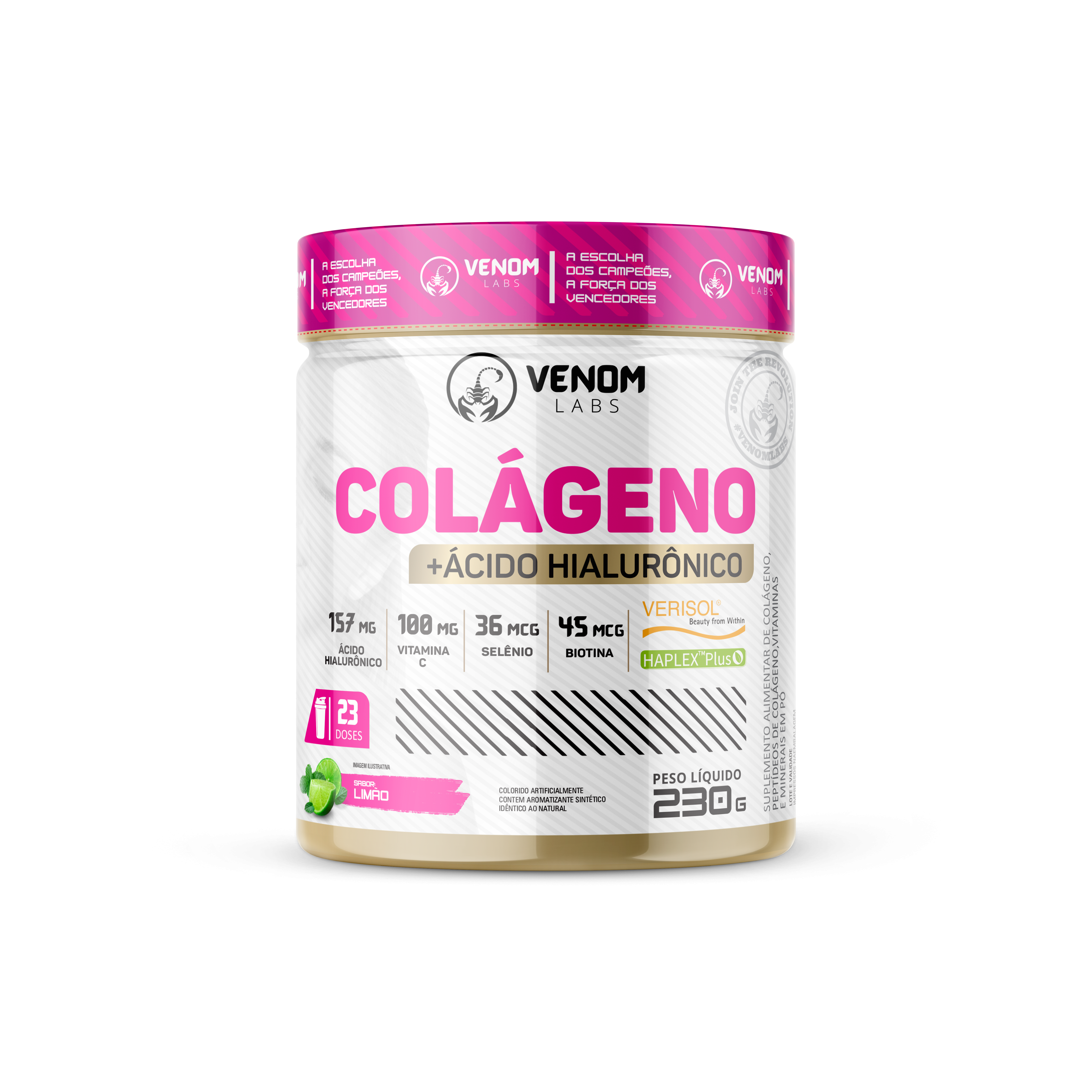 Colágeno (230g) Venom Labs - Sabor Limão