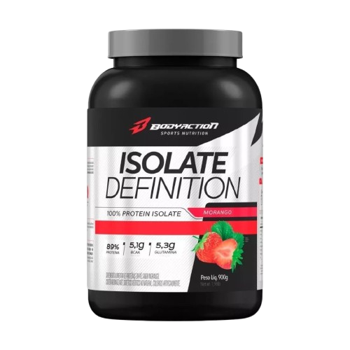 Isolate Definition (900g) Bodyaction - Sabor Morango