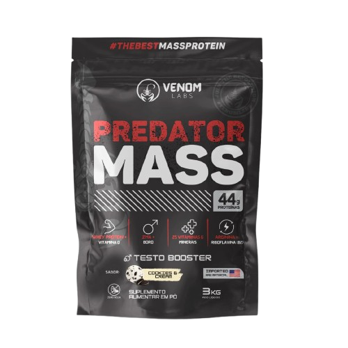 Hipercalórico Predator Mass (3Kg) Venom Labs - Sabor Cookies and Cream