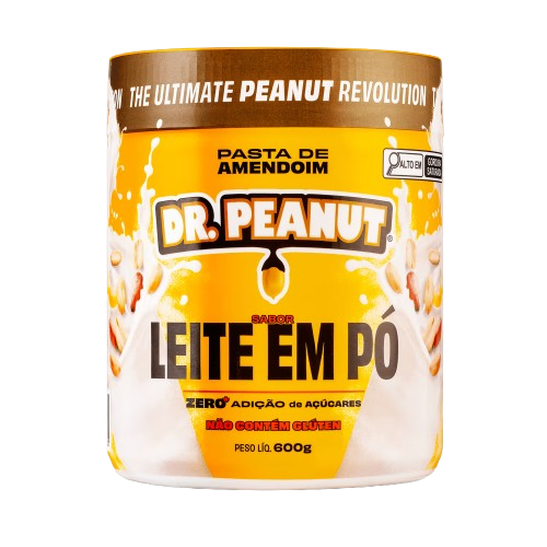Pasta De Amendoim (600g) Dr. Peanut - Sabor Leite Em Pó