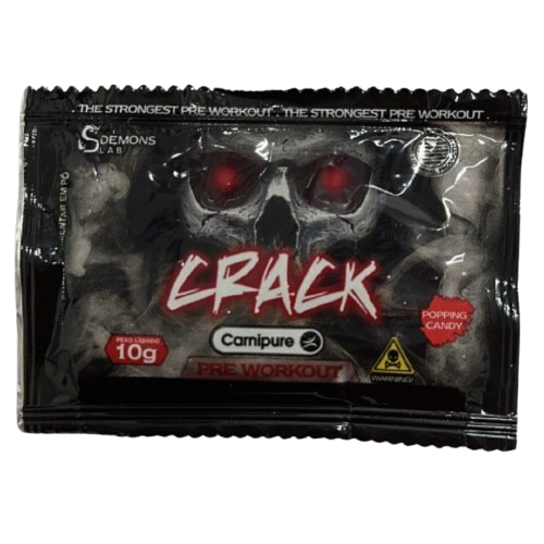 Sachê Pré-treino Crack (10g) Demons Lab - Sabor Popping Candy