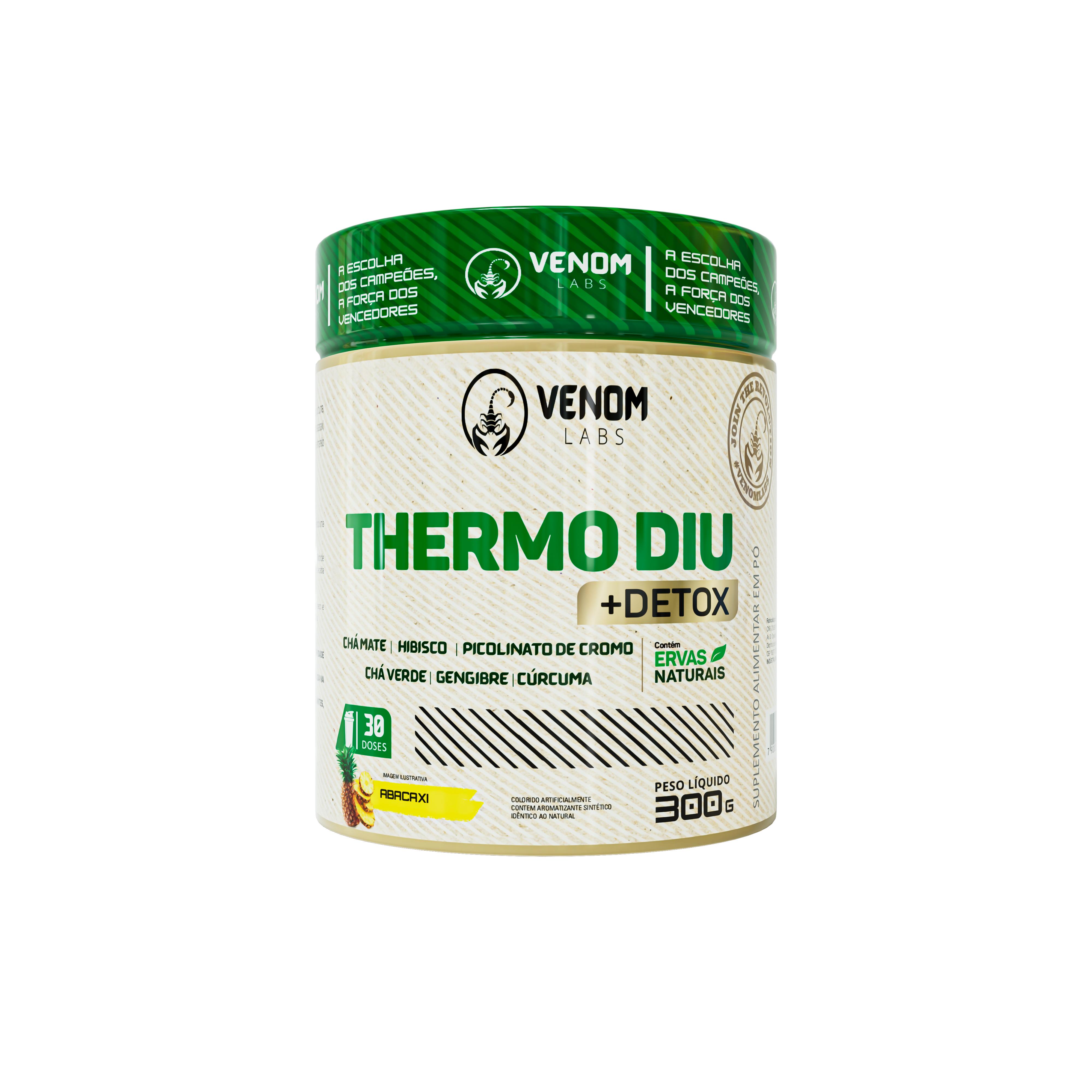 Thermo Diu Detox (300g) Venom Labs - Sabor Abacaxi com Limão