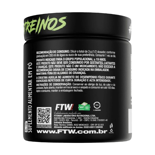 Creatina 100% Monohidratada (300g) Diabo Verde