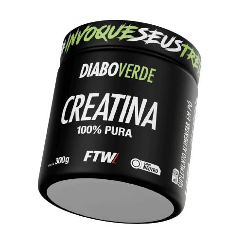 Creatina 100% Monohidratada (300g) Diabo Verde