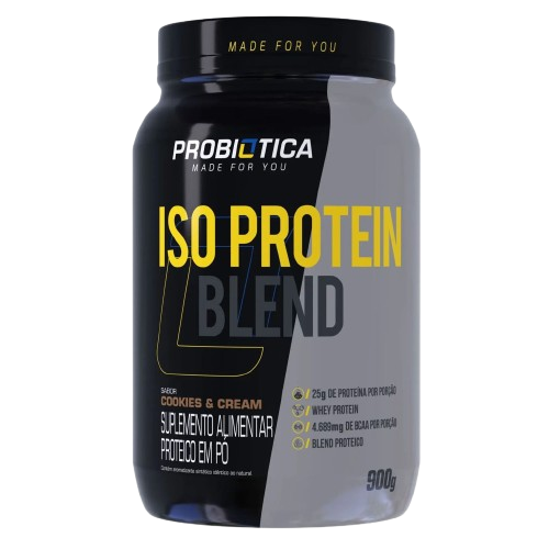 Iso Protein Blend (900g) Probiótica - Sabor Cookies and Cream