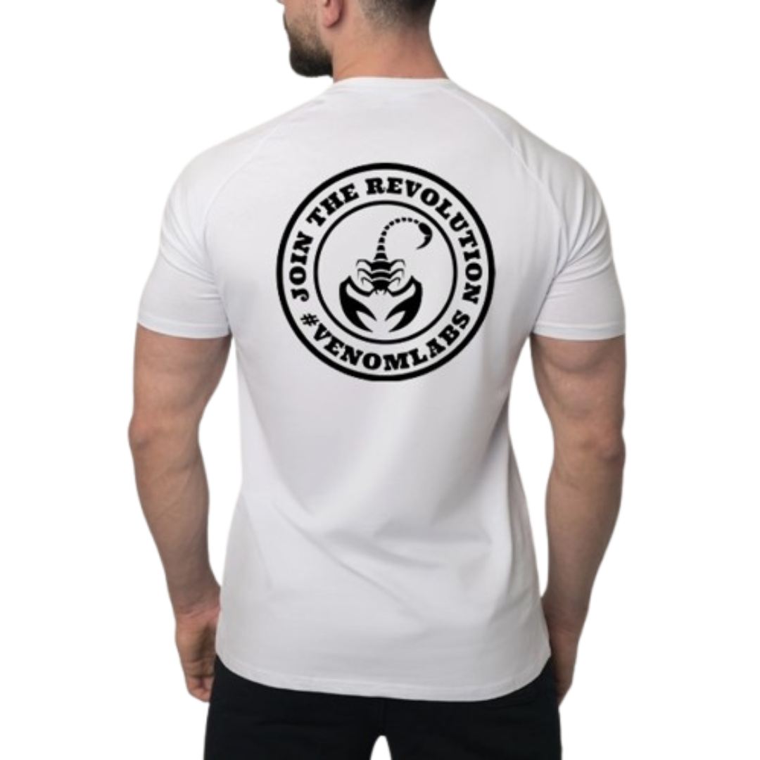 Camiseta Dry Fit Venom Labs - Cor Branca