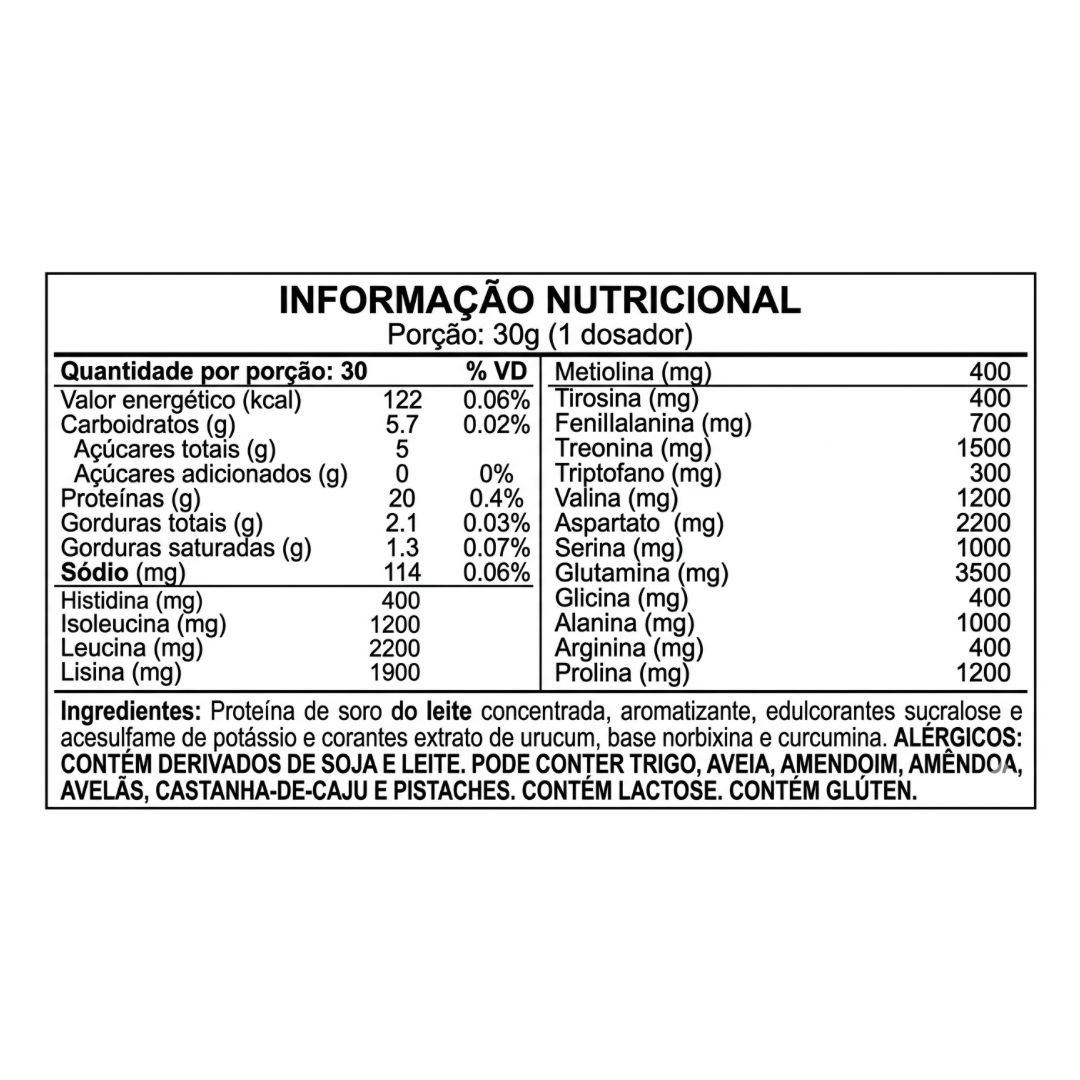 Whey Protein Concentrado (900g) Dux Nutrition - Sabor Baunilha