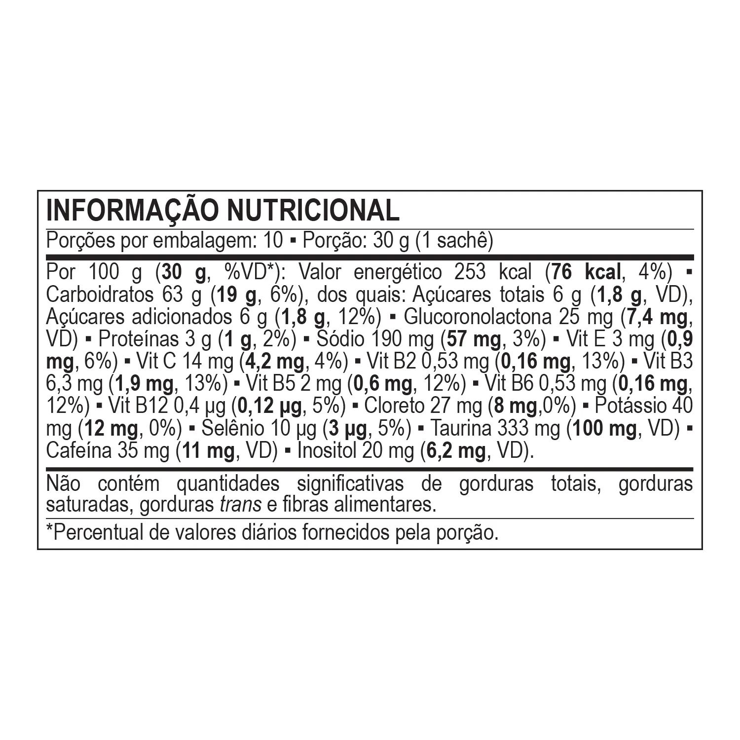 Unidade Energel Black (30g) Bodyaction - Sabor Chiclete