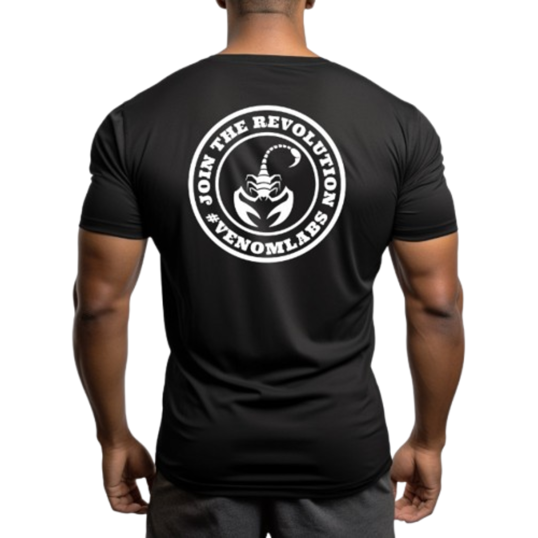 Camiseta Dry Fit Venom Labs - Cor Preta