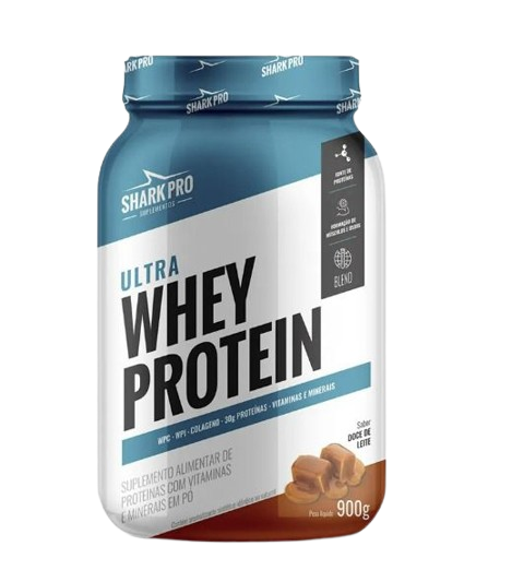 Ultra Whey Protein (900g) Shark Pro - Sabor Doce de Leite
