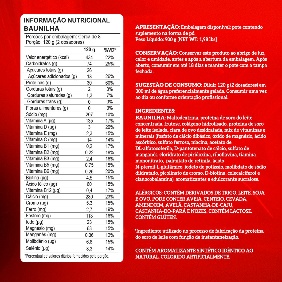 Nutri Whey Protein (900g) Integralmedica - Sabor Baunilha