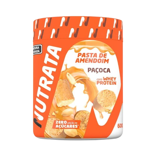 Pasta de Amendoim (600g) Nutrata - Sabor Paçoca