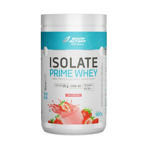 Isolate Prime Whey (900g) Bodyaction - Sabor Morango 