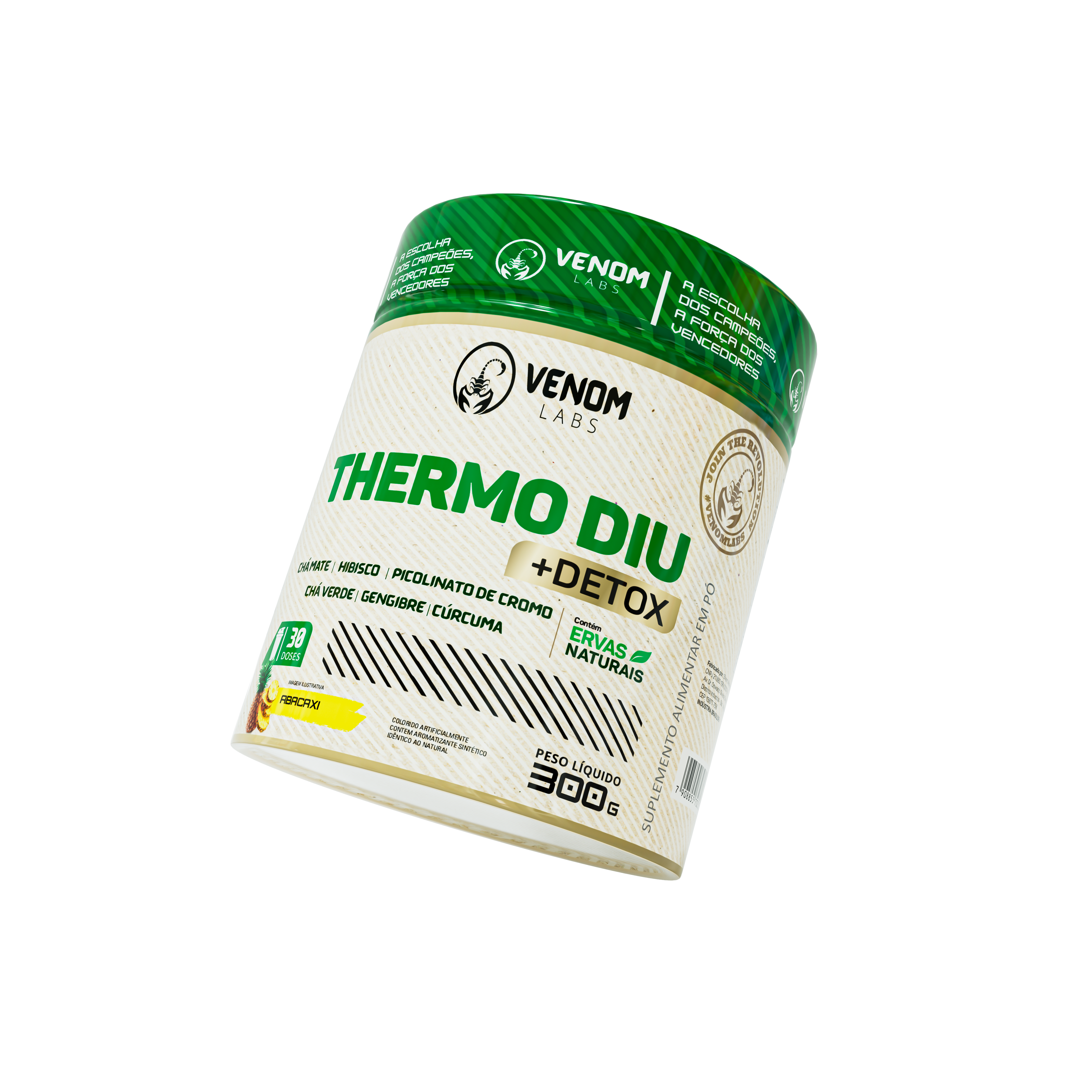 Thermo Diu Detox (300g) Venom Labs - Sabor Abacaxi com Limão